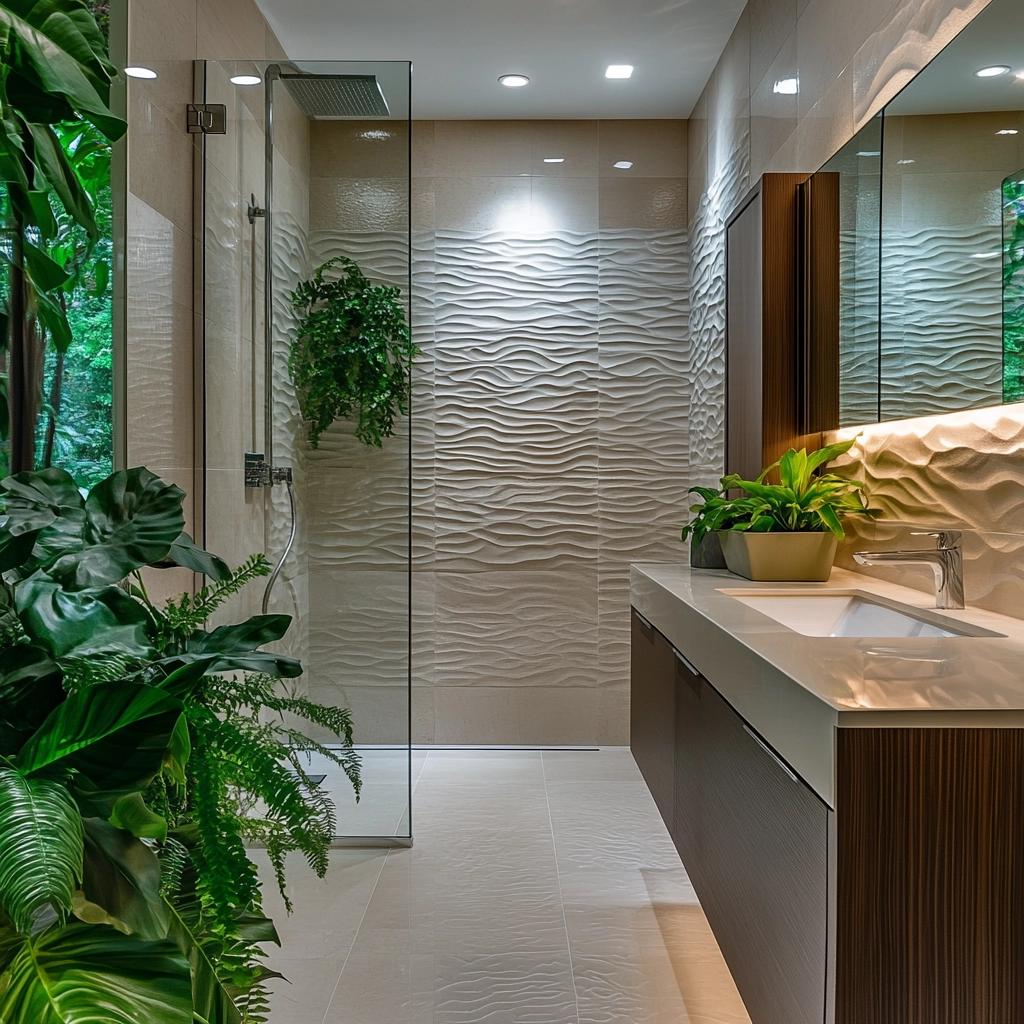 8 Projetos Modernos de Porcelanato para Banheiro 6 8 Projetos Modernos de Porcelanato para Banheiro