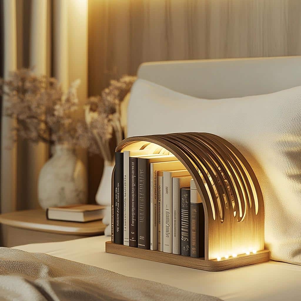 Porta-Livros Rotativos: 6 Ideias para Organizar Livros no Quarto 2 Porta-Livros Rotativos: 6 Ideias para Organizar Livros no Quarto