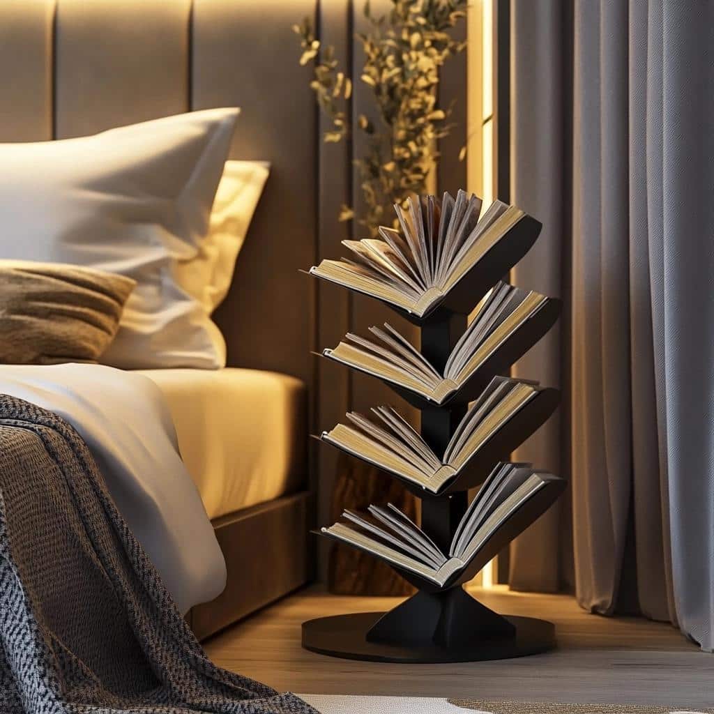 Porta-Livros Rotativos: 6 Ideias para Organizar Livros no Quarto 1 Porta-Livros Rotativos: 6 Ideias para Organizar Livros no Quarto