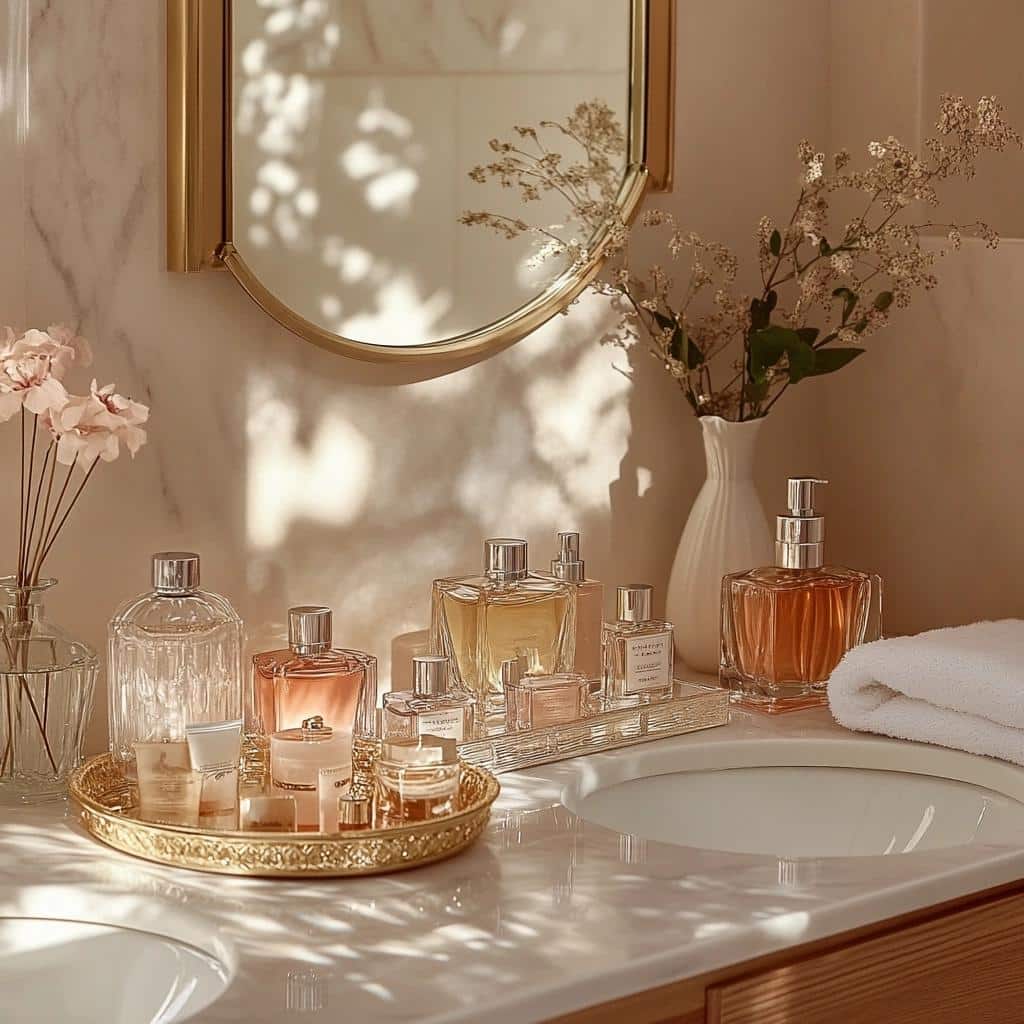 Porta-Perfumes: 6 Dicas para Organizar com Charme no Banheiro 1 Porta-Perfumes: 6 Dicas para Organizar com Charme no Banheiro