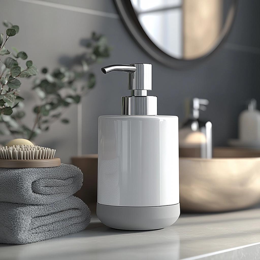 Porta-Sabonete Líquido: 6 Formas de Decorar Seu Banheiro com Funcionalidade 3 Porta-Sabonete Líquido: 6 Formas de Decorar Seu Banheiro com Funcionalidade