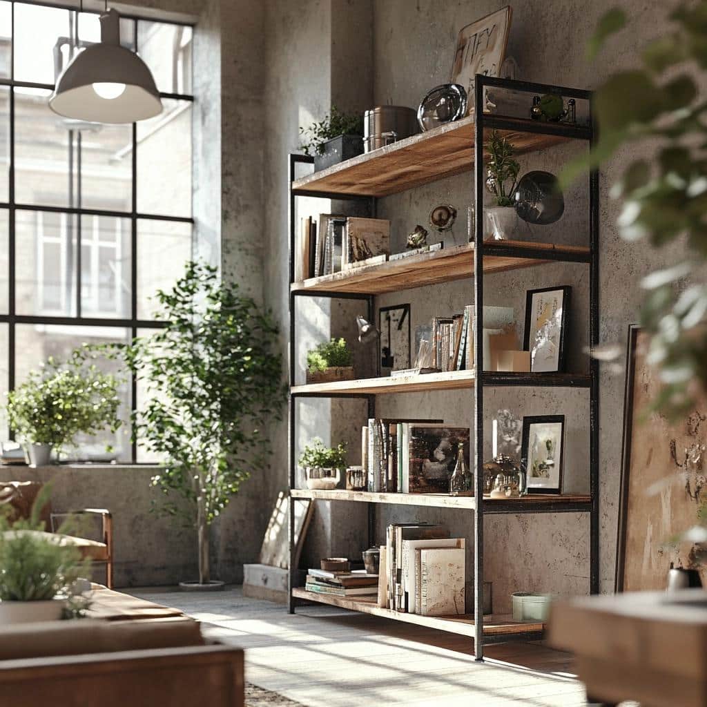 10 Fotos de Prateleira Industrial para uma Decoração Surpreendente 6 40 Fotos de Prateleira Industrial para uma Decoração Surpreendente