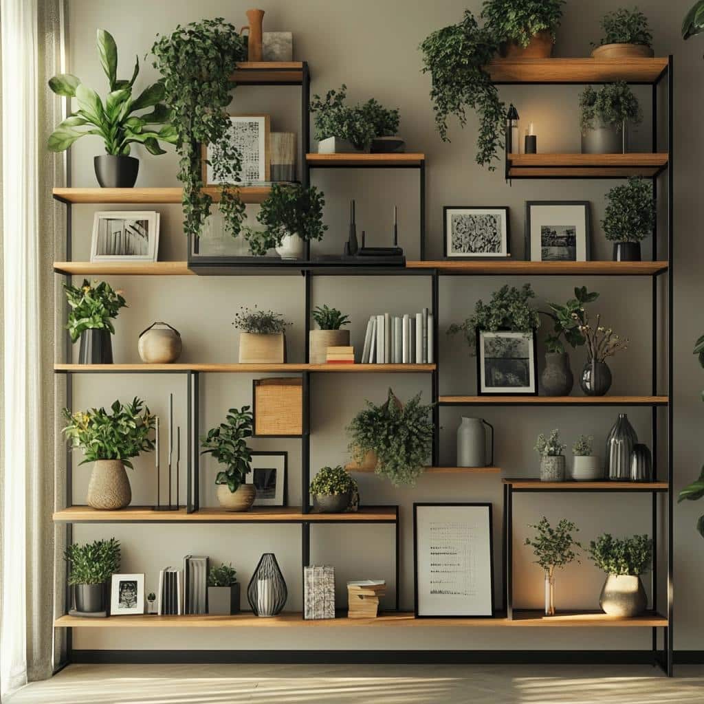 10 Modelos de Prateleira para Sala que Trazem Conforto e Beleza 4 80 Modelos de Prateleira para Sala que Trazem Conforto e Beleza