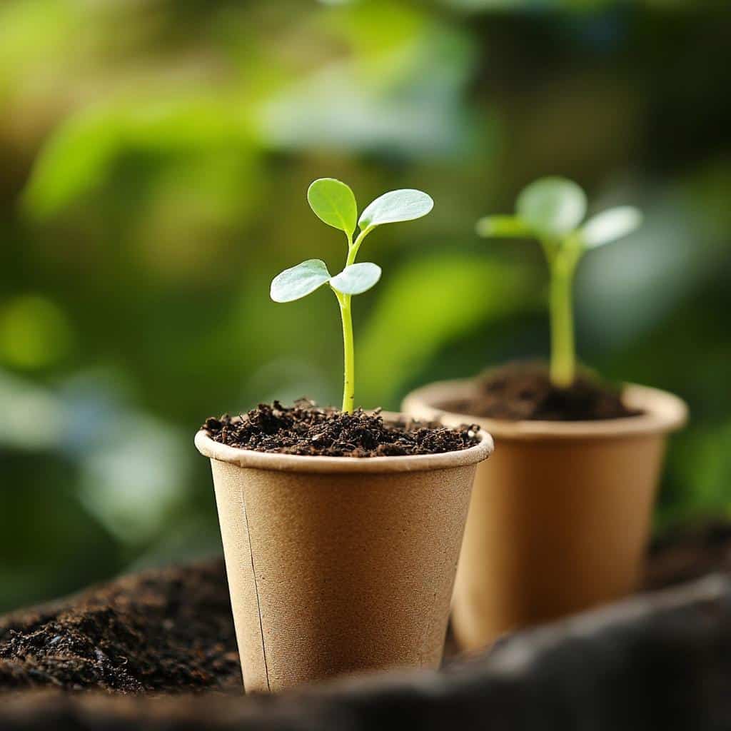 Produção de Mudas em Copinhos Descartáveis 1 Produção de Mudas em Copinhos Descartáveis