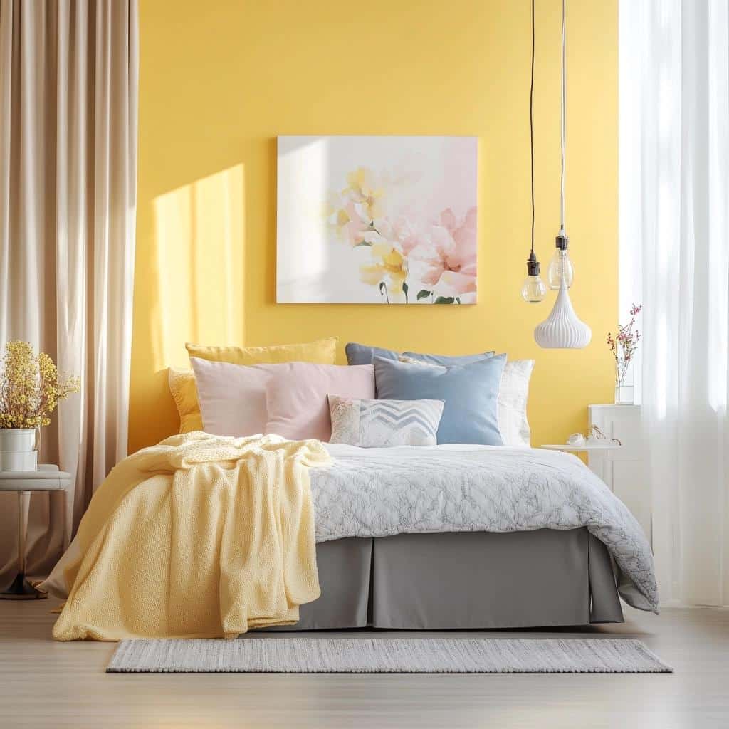 10 Modelos de Quartos Amarelos para Decorar com Estilo 8 60 Modelos de Quartos Amarelos para Decorar com Estilo
