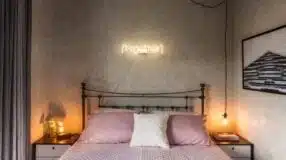 10 Projetos com Cores para Quarto Feminino 10 Foto de quarto cinza e rosa 00