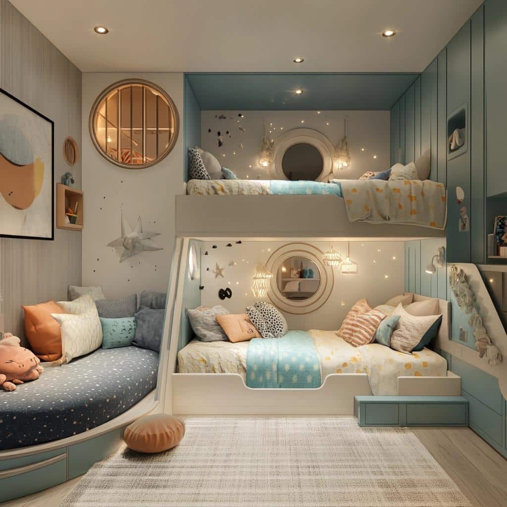 6 Ideias para um Quarto Compartilhado entre Irmãos Aconchegante e Funcional 4 6 Ideias para um Quarto Compartilhado entre Irmãos Aconchegante e Funcional