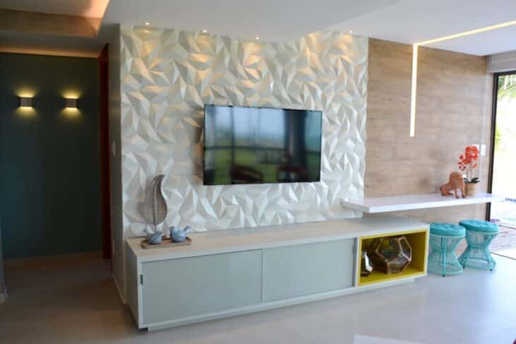 Revestimento cimentício: 10 modelos elegantes para a sua decoração. 2 Foto de revestimento cimenticio 3