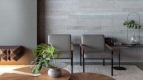 Como Usar Granilite na Decoração: Dicas e Vantagens 7 Exemplo de revestimento cinza em interiores.
