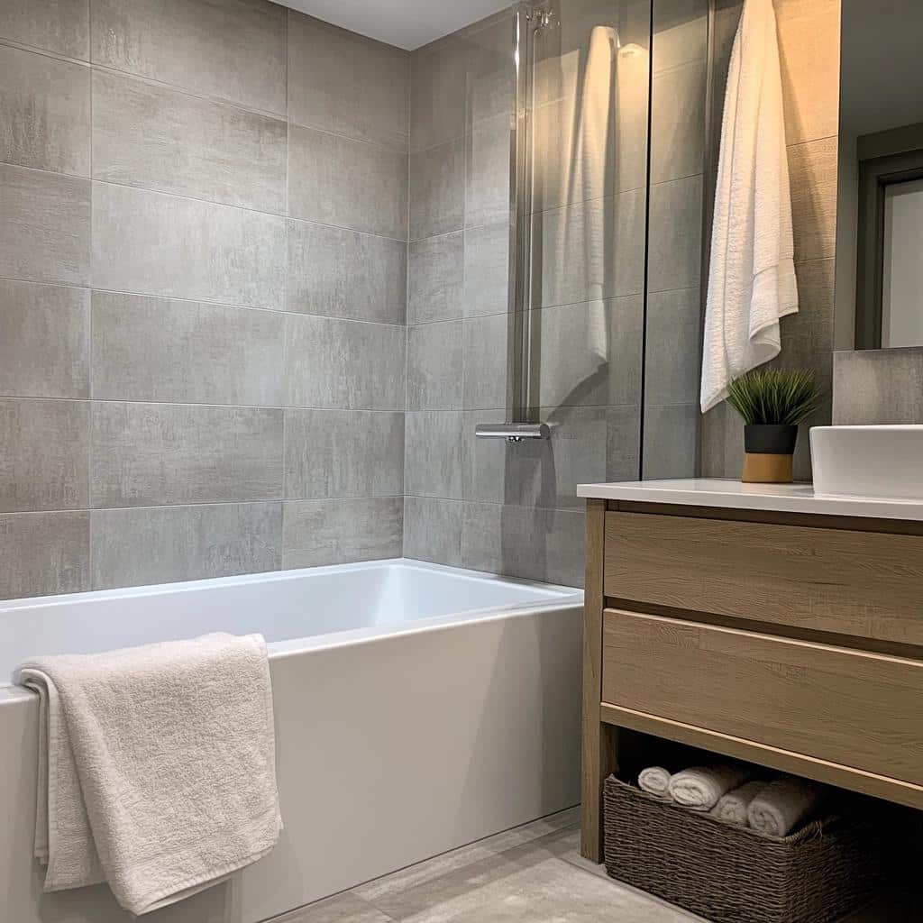 26 Ideias de Revestimento Cinza para Ambientes Modernos 8 26 Ideias de Revestimento Cinza para Ambientes Modernos