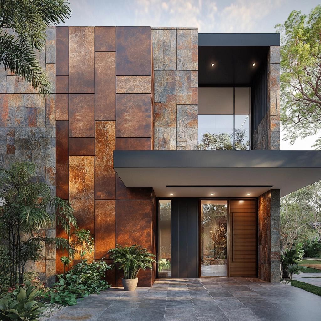 Revestimento de Parede Externa: 60 Ideias Incríveis para a Sua Casa 4 Revestimento de Parede Externa: 60 Ideias Incríveis para a Sua Casa