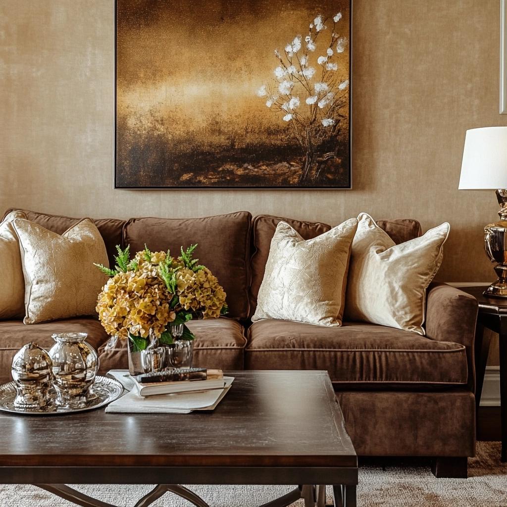Sofa marrom: modelos e como combina-lo em seus ambientes 2 Sofa marrom: modelos e como combina-lo em seus ambientes