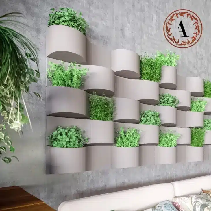 Vasos de Parede: 10 Ideias Para Transformar Seu Jardim Suspenso 10 Vaso de parede com plantas, criando um ambiente aconchegante.