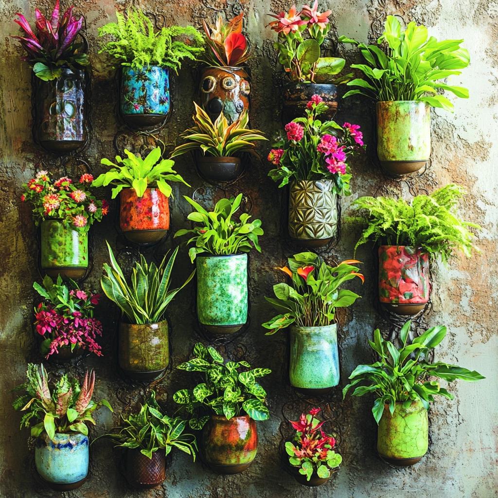 Vasos de Parede: 10 Ideias Para Transformar Seu Jardim Suspenso 6 Vasos de Parede: 40 Ideias Para Transformar Seu Jardim Suspenso