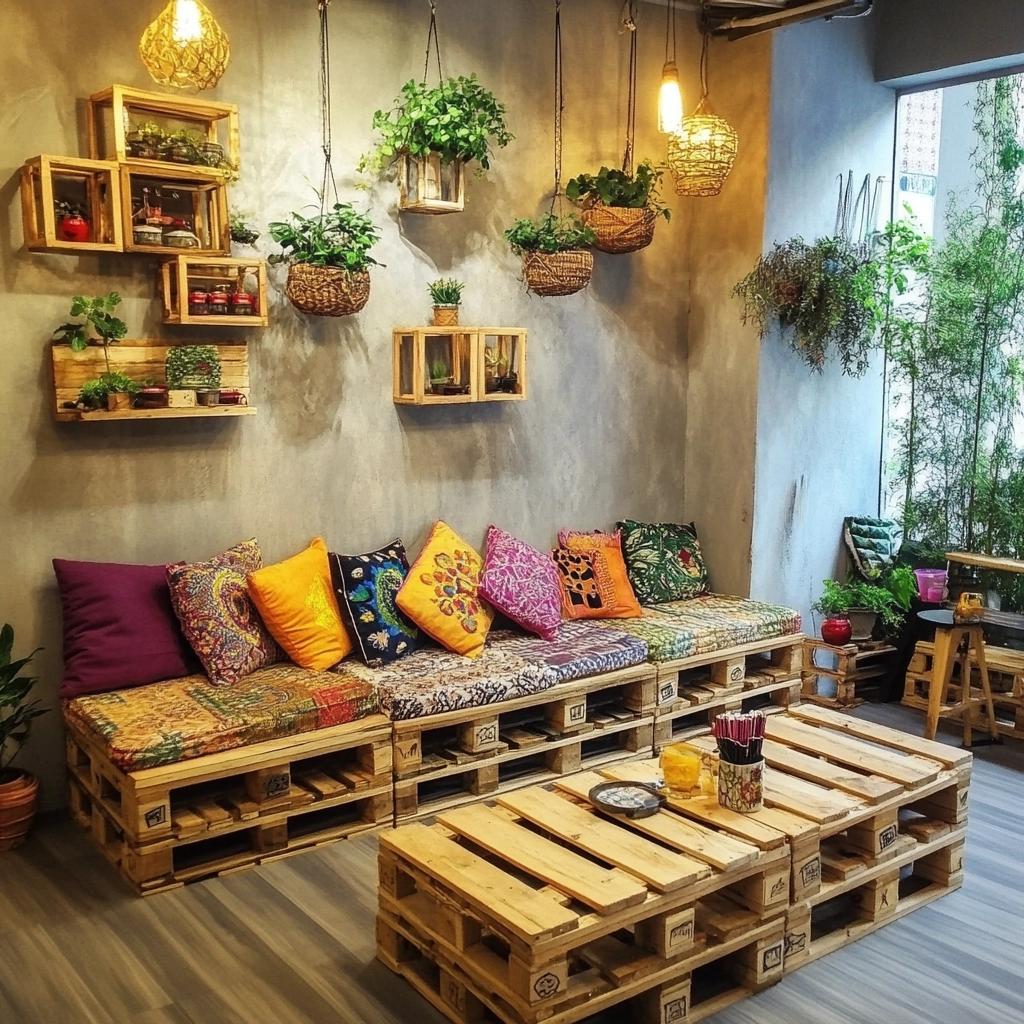 5 Ideias Criativas para Usar Paletes na Decoração de Ambientes 2 5 Ideias Criativas para Usar Paletes na Decoração de Ambientes