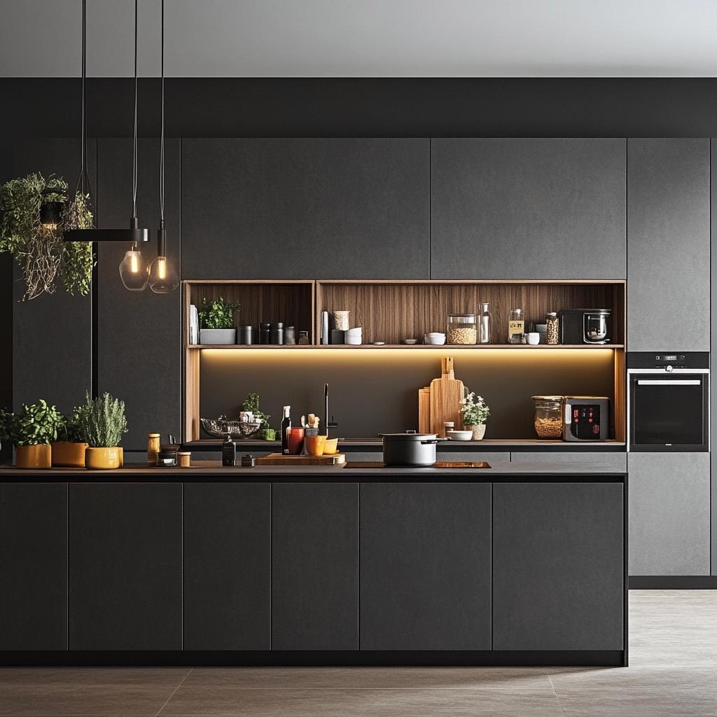 10 Opções de Armário de Cozinha Cinza para Uma Organização Sofisticada 2 70 Opções de Armário de Cozinha Cinza para Uma Organização Sofisticada