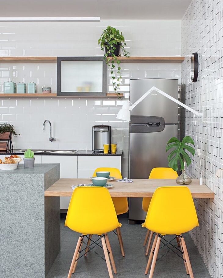 Bancada suspensa: 10 modelos que trazem sofisticação para sua casa 5 Foto: Reprodução / Meu apê decor
