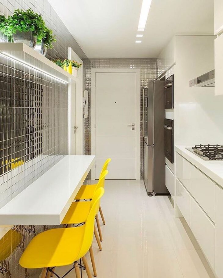 Bancada suspensa: 10 modelos que trazem sofisticação para sua casa 7 Foto: Reprodução / Meu apê decor