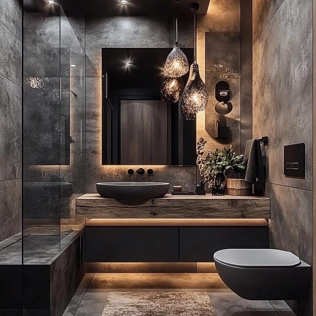 10 Ideias de Banheiro Cinza: Versatilidade e Elegância 6 70 Ideias de Banheiro Cinza: Versatilidade e Elegância