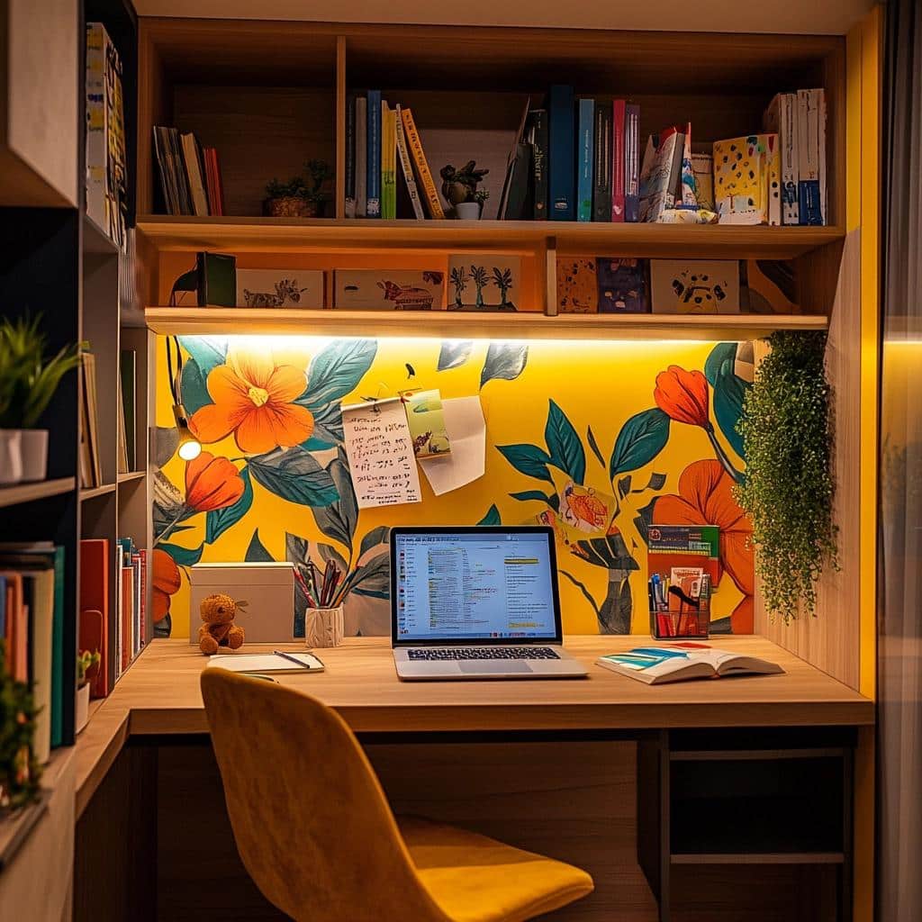 Cantinho de Estudo: 10 Ideias para Estilizar seu Espaço 2 Cantinho de Estudo: 70 Ideias para Estilizar seu Espaço