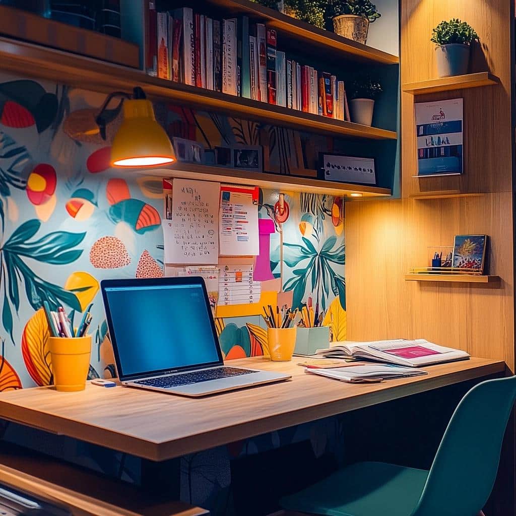 Cantinho de Estudo: 10 Ideias para Estilizar seu Espaço 4 Cantinho de Estudo: 70 Ideias para Estilizar seu Espaço