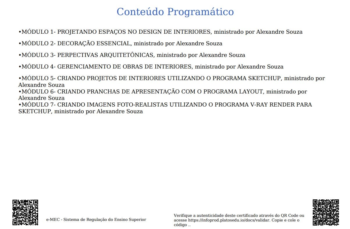 Parceria A Arquiteta e Anhanguera: Cursos de extensão online Chancelados pelo MEC para Transformar Sua Carreira! 3 Certificado Ananhanguera costas projetando espaços no Design de interiores