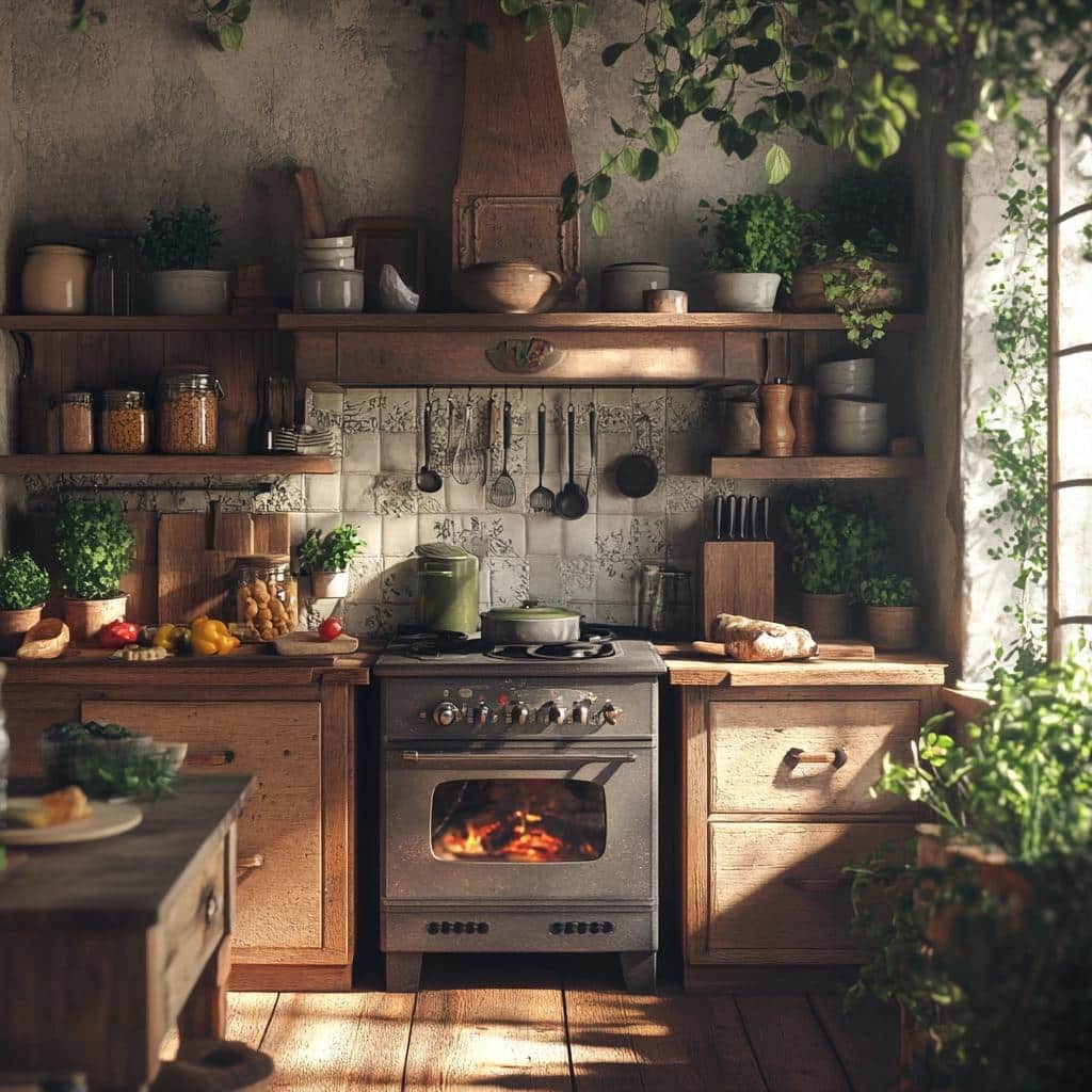 Cozinhas com fogão a lenha: 10 ideias rústicas e charmosas 2 Cozinhas com fogão a lenha: 89 ideias rústicas e charmosas