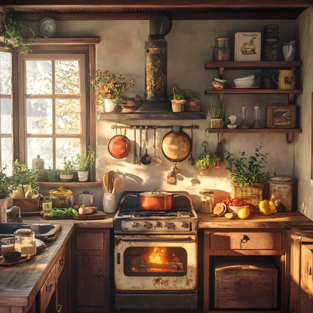 Cozinhas com fogão a lenha: 10 ideias rústicas e charmosas 4 Cozinhas com fogão a lenha: 89 ideias rústicas e charmosas
