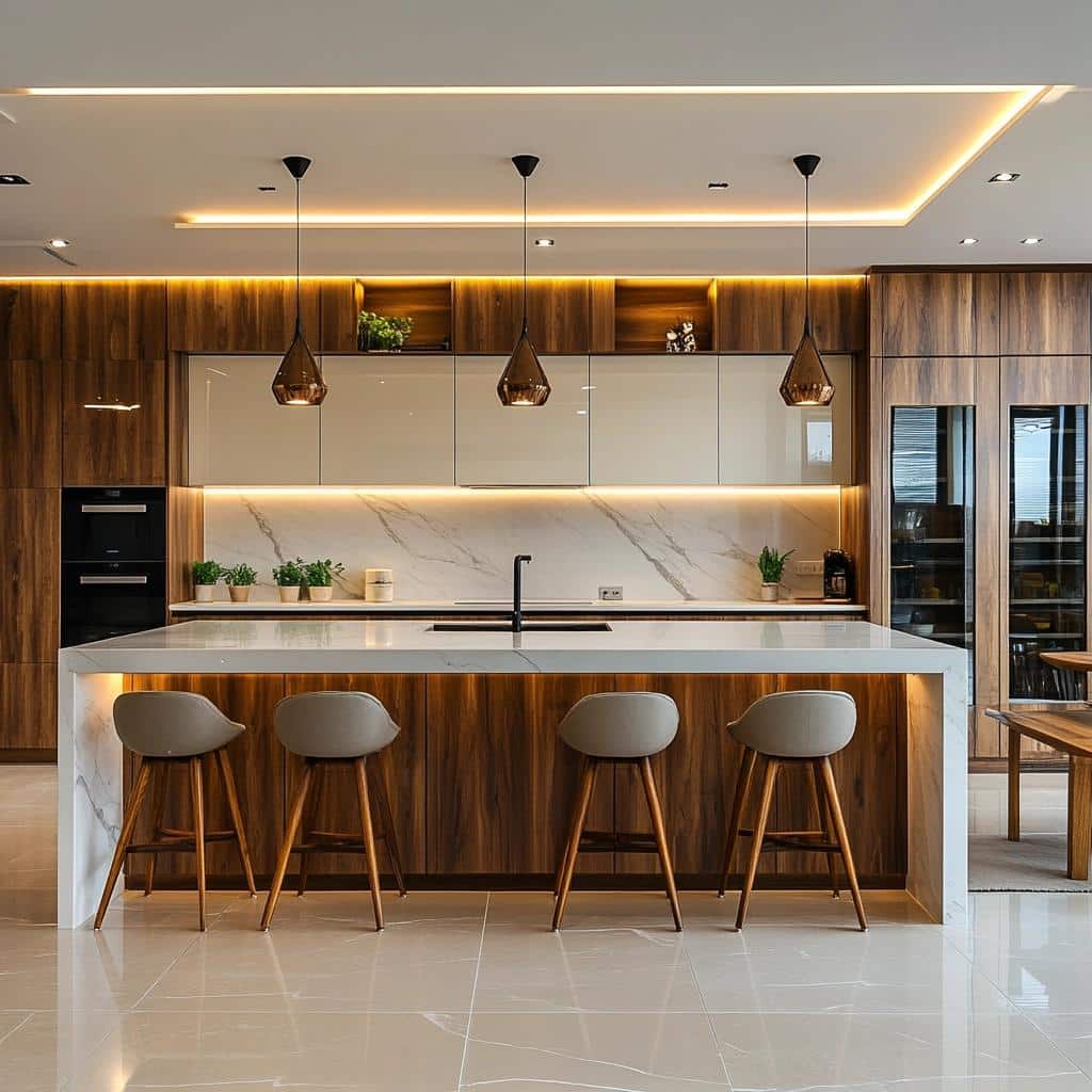 10 Fotos de Cozinhas Grandes para Inspirar sua Decoração 8 60 Fotos de Cozinhas Grandes para Inspirar sua Decoração