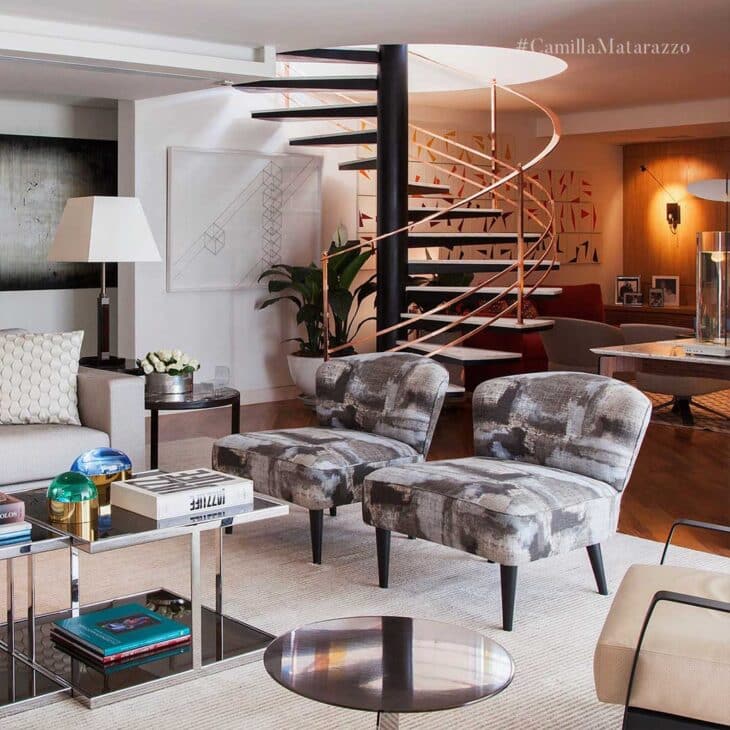 Inspire-se com 10 modelos de escadas flutuantes para a sua casa. 1 Foto de escada flutuante 7 - 5