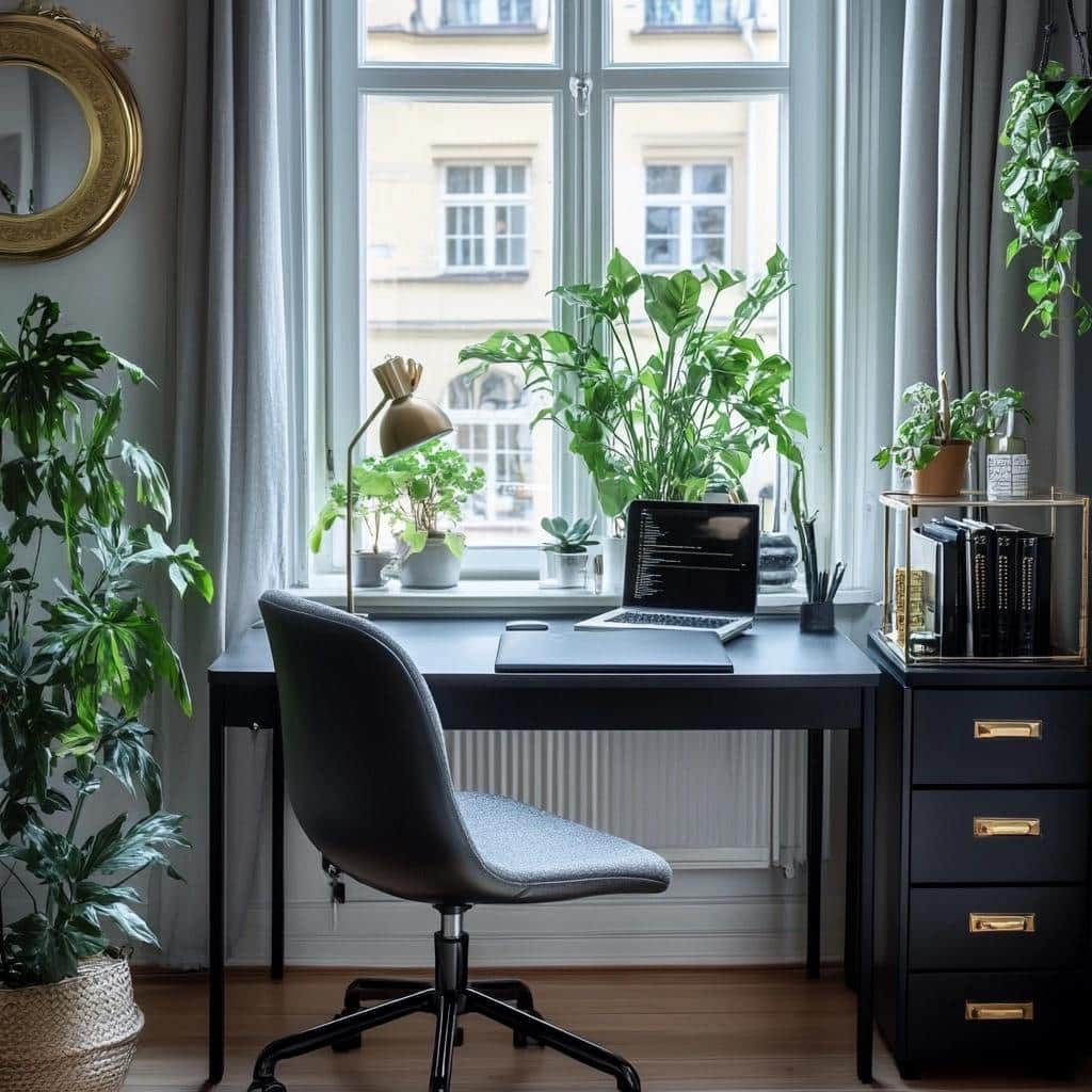 Escrivaninha Preta: 10 Modelos que Transformam Seu Home Office 4 Escrivaninha Preta: 60 Modelos que Transformam Seu Home Office