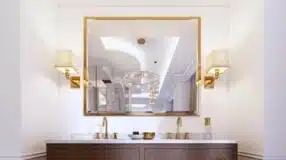 10 Modelos de Espelho Sol para Decorar e Iluminar o Ambiente 9 Espelho quadrado