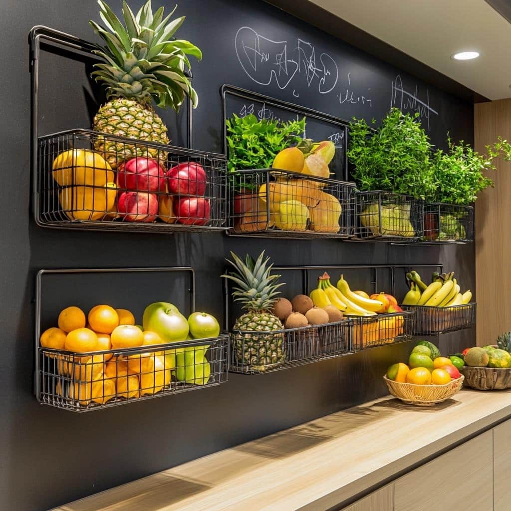 Fruteira de parede: exiba a beleza das 10 frutas na decoração 8 Fruteira de parede: exiba a beleza das frutas na decoração
