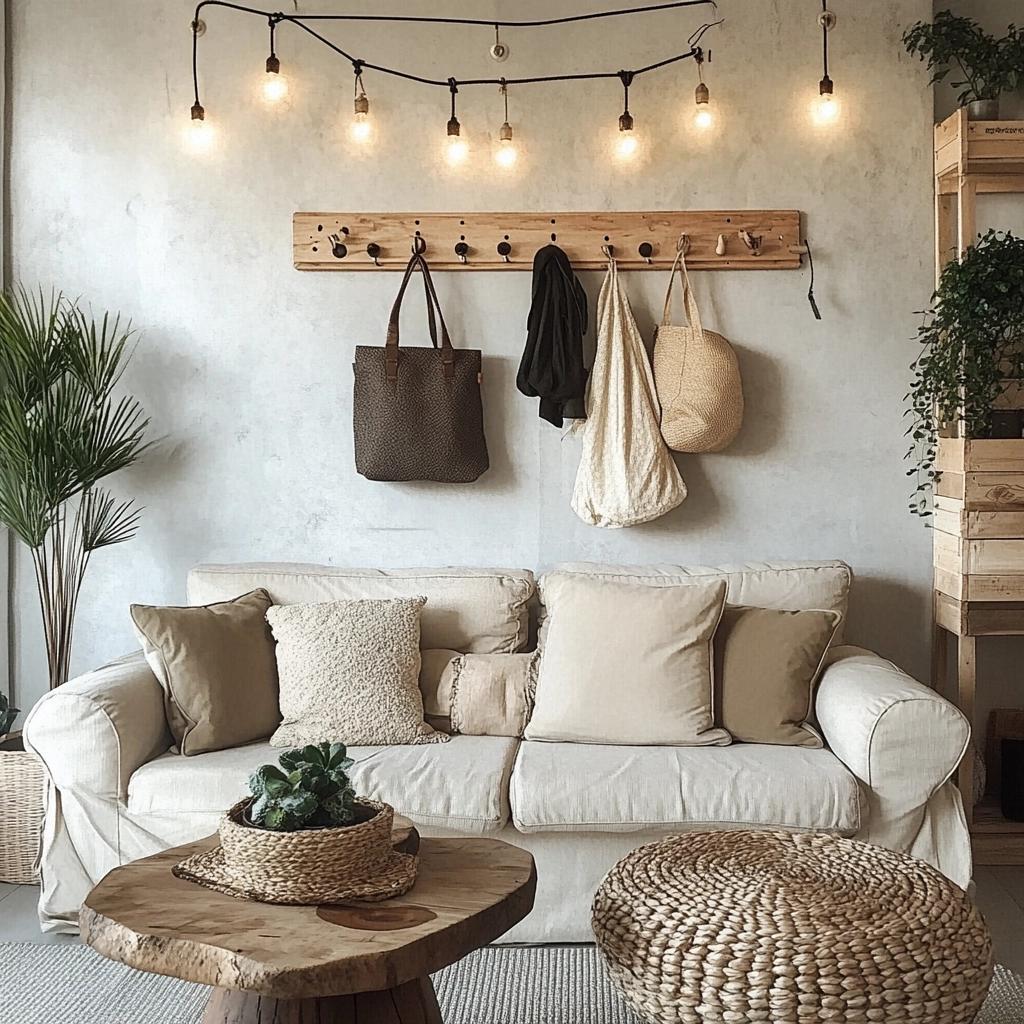 Ganchos Decorativos na Sala: 7 Maneiras de Organizar com Estilo 4 Ganchos Decorativos na Sala: 7 Maneiras de Organizar com Estilo