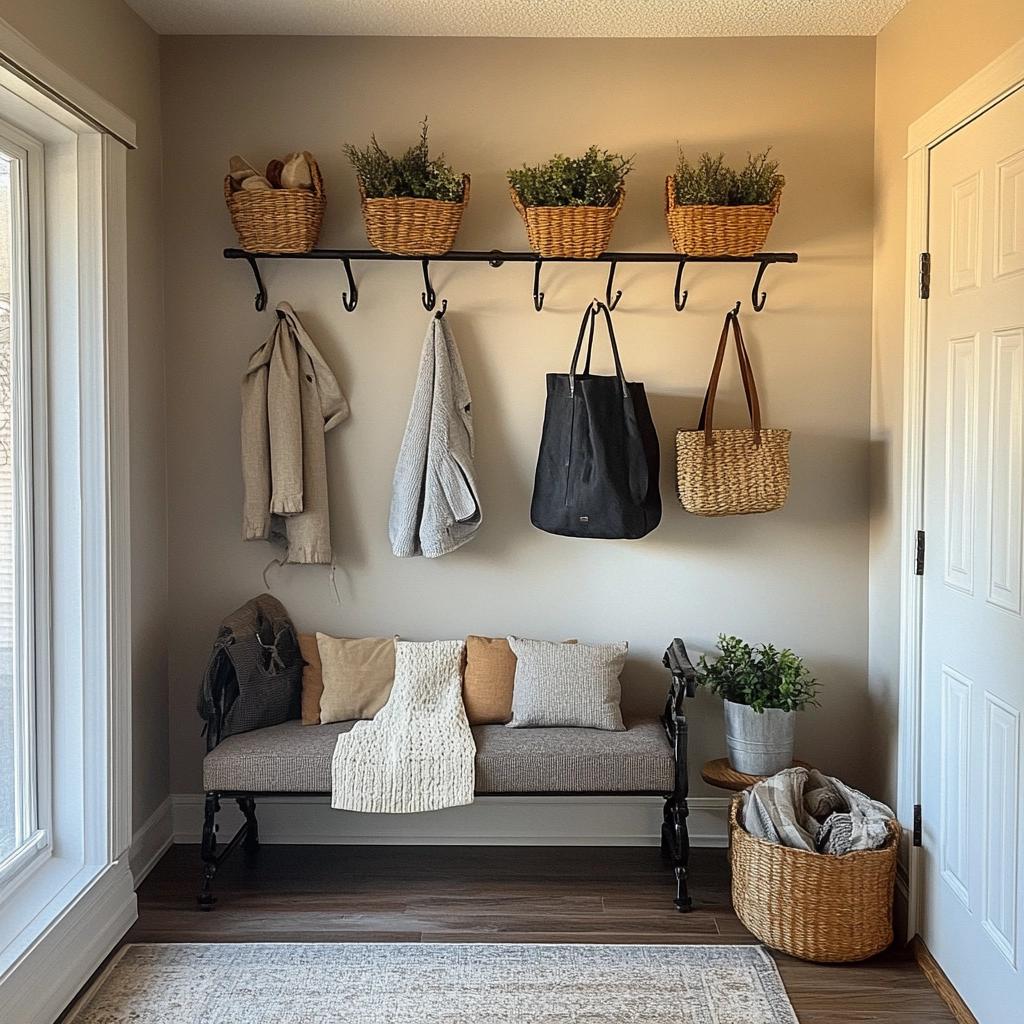 Ganchos Decorativos na Sala: 7 Maneiras de Organizar com Estilo 3 Ganchos Decorativos na Sala: 7 Maneiras de Organizar com Estilo
