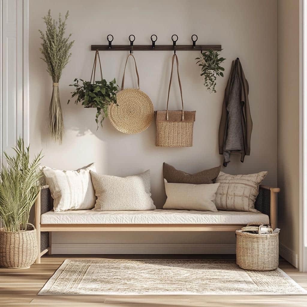 Ganchos Decorativos na Sala: 7 Maneiras de Organizar com Estilo 2 Ganchos Decorativos na Sala: 7 Maneiras de Organizar com Estilo