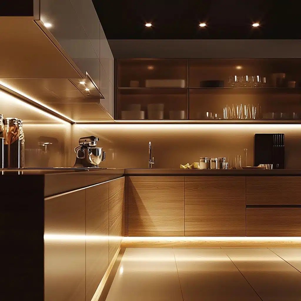 Projeto De Cozinha Com Iluminacao Fluorescente Iluminação Para