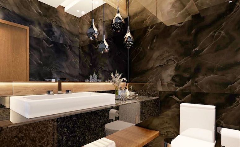 Lustre para banheiro: 10 imagens para inspirar a sua decoração 3 Lustre para banheiro