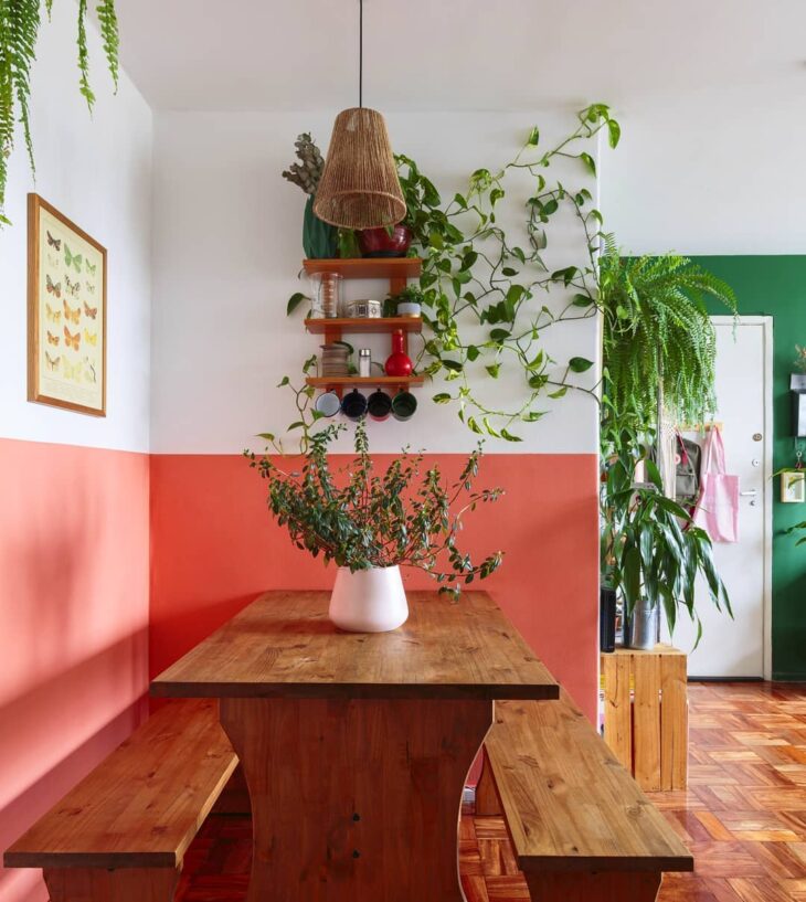 Mesa com banco: 10 inspirações para inovar na sala de jantar 7 Foto da mesa com banco 2