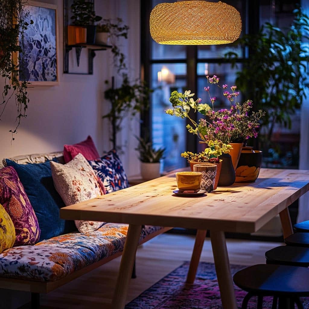 Mesa com banco: 10 inspirações para inovar na sala de jantar 6 Mesa com banco: 30 inspirações para inovar na sala de jantar