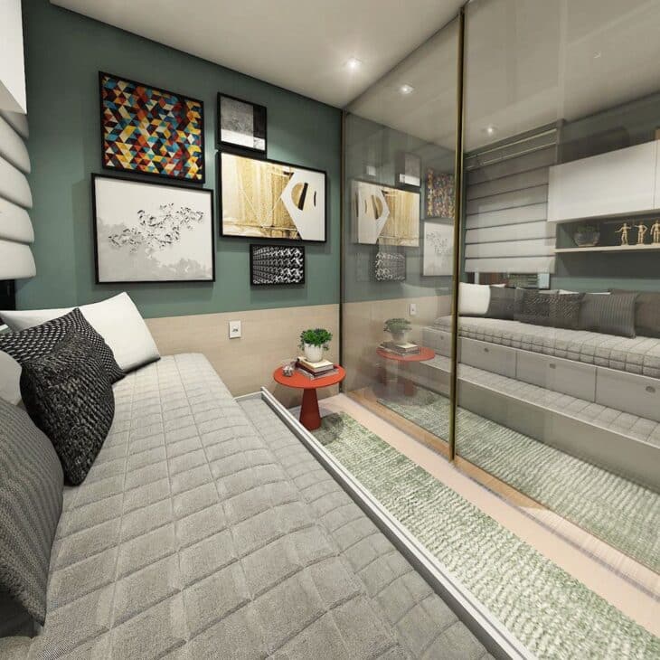 10 Formas Criativas de Usar Mesas Laterais na Decoração 7 Mesa lateral decorando o espaço