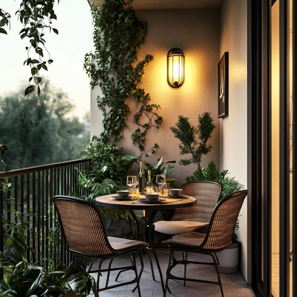20 Fotos Lindas de Mesa para Sacada que Vão Decorar o Seu Espaço