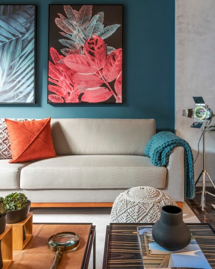 Parede Azul: 10 Ideias Incríveis para Você se Inspirar 10 Foto de parede azul 5 - 5