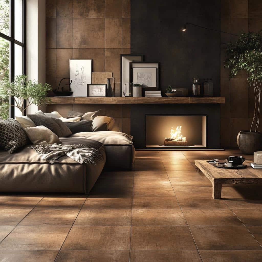 Porcelanato marrom: ideias e inspirações de decoração 4 Porcelanato marrom: significado e inspirações de decoração