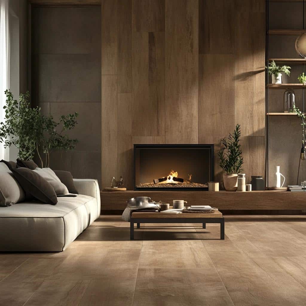 Porcelanato marrom: ideias e inspirações de decoração 6 Porcelanato marrom: significado e inspirações de decoração