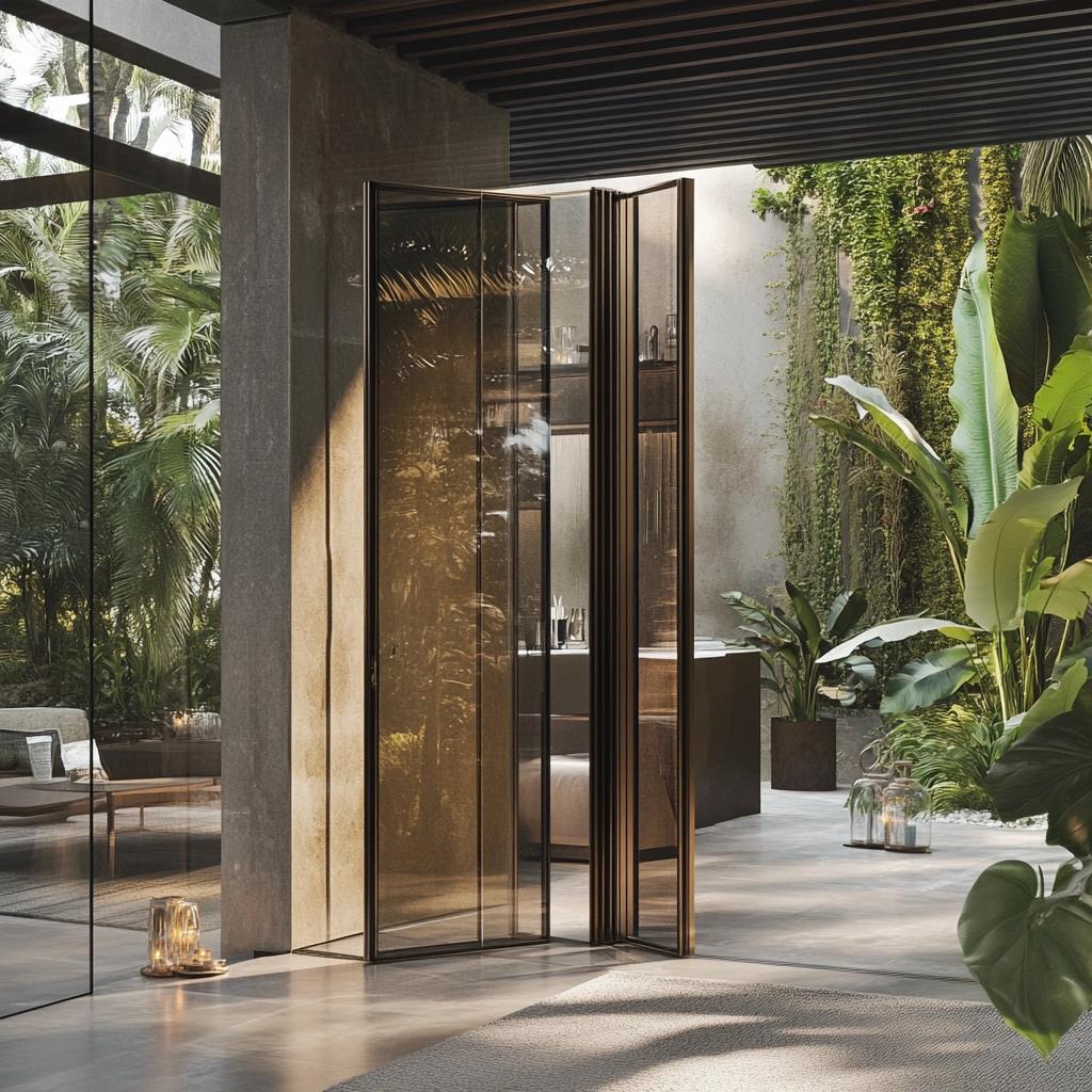 Versatilidade e Estilo da Porta Camarão de Vidro: 50 Ideias para Você 4 Versatilidade e Estilo da Porta Camarão de Vidro: 50 Ideias para Você