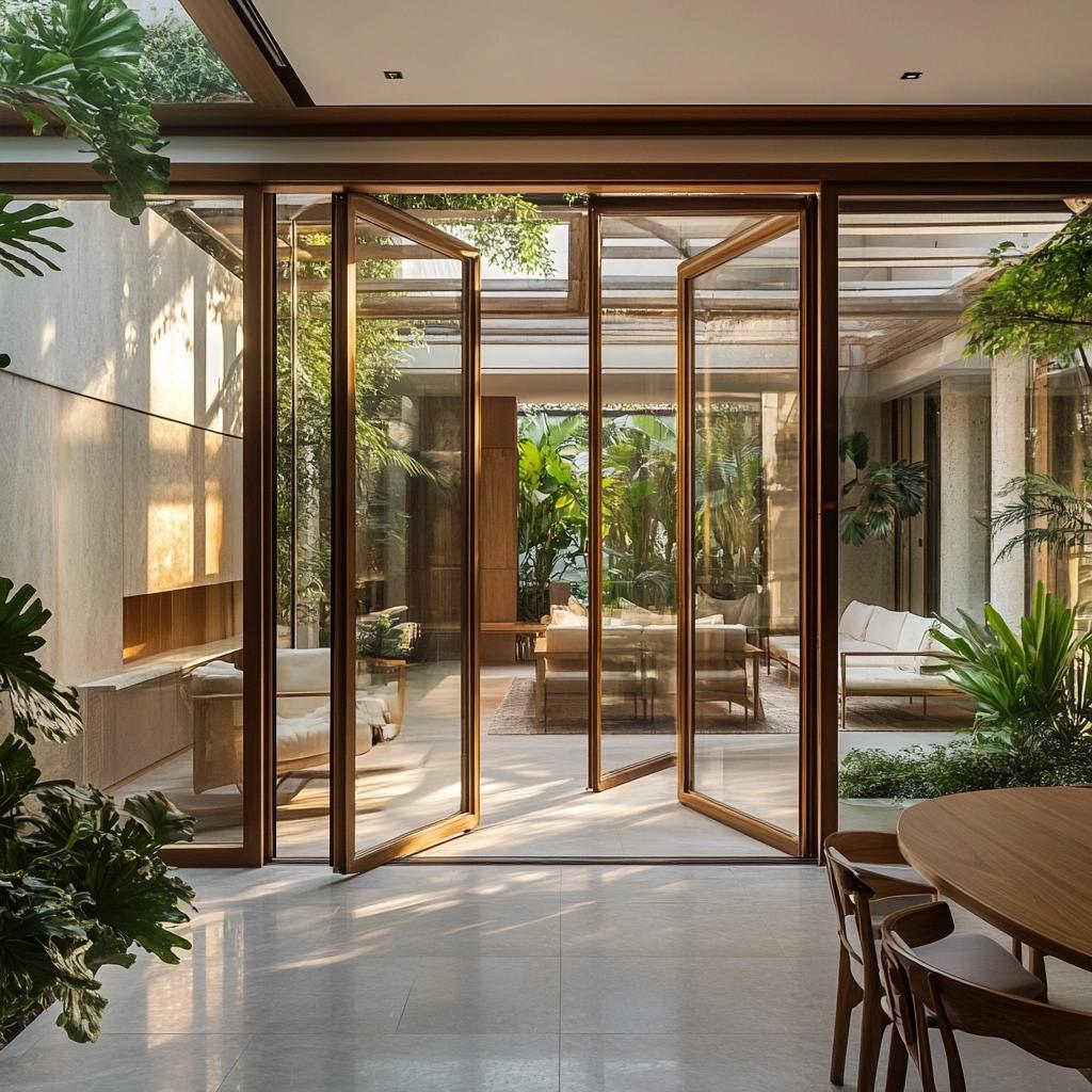 Versatilidade e Estilo da Porta Camarão de Vidro: 50 Ideias para Você 6 Versatilidade e Estilo da Porta Camarão de Vidro: 50 Ideias para Você
