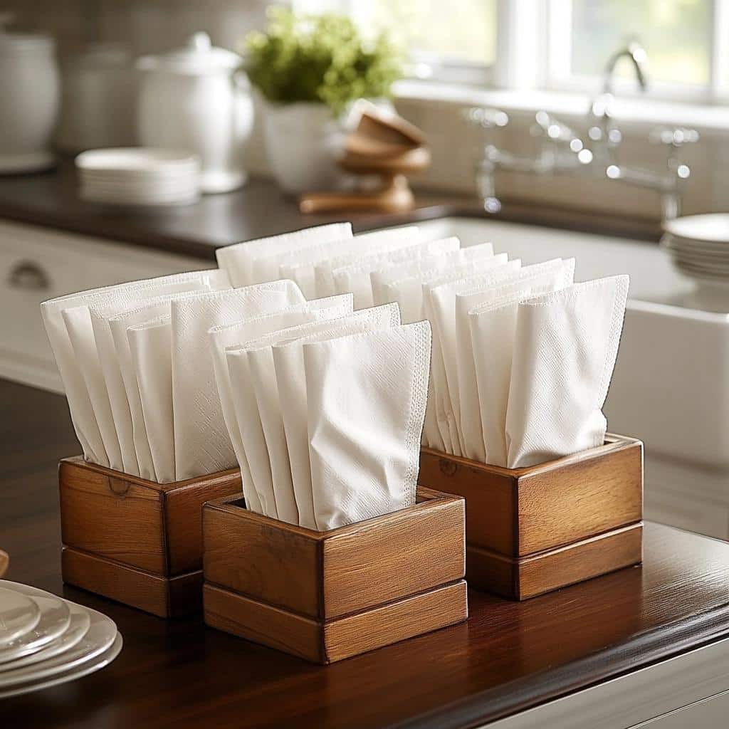 Porta-Guardanapos: 8 Modelos Criativos para Uma Cozinha Organizada 4 Porta-Guardanapos: 8 Modelos Criativos para Uma Cozinha Organizada