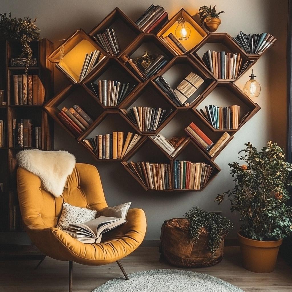 Porta-Livros De Parede: 7 Formas De Organizar Seu Cantinho De Leitura