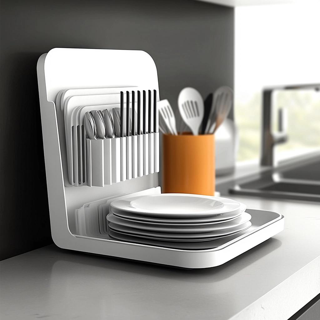 Porta-Louças Compactos: 8 Soluções para Cozinhas Pequenas 2 Porta-Louças Compactos: 8 Soluções para Cozinhas Pequenas